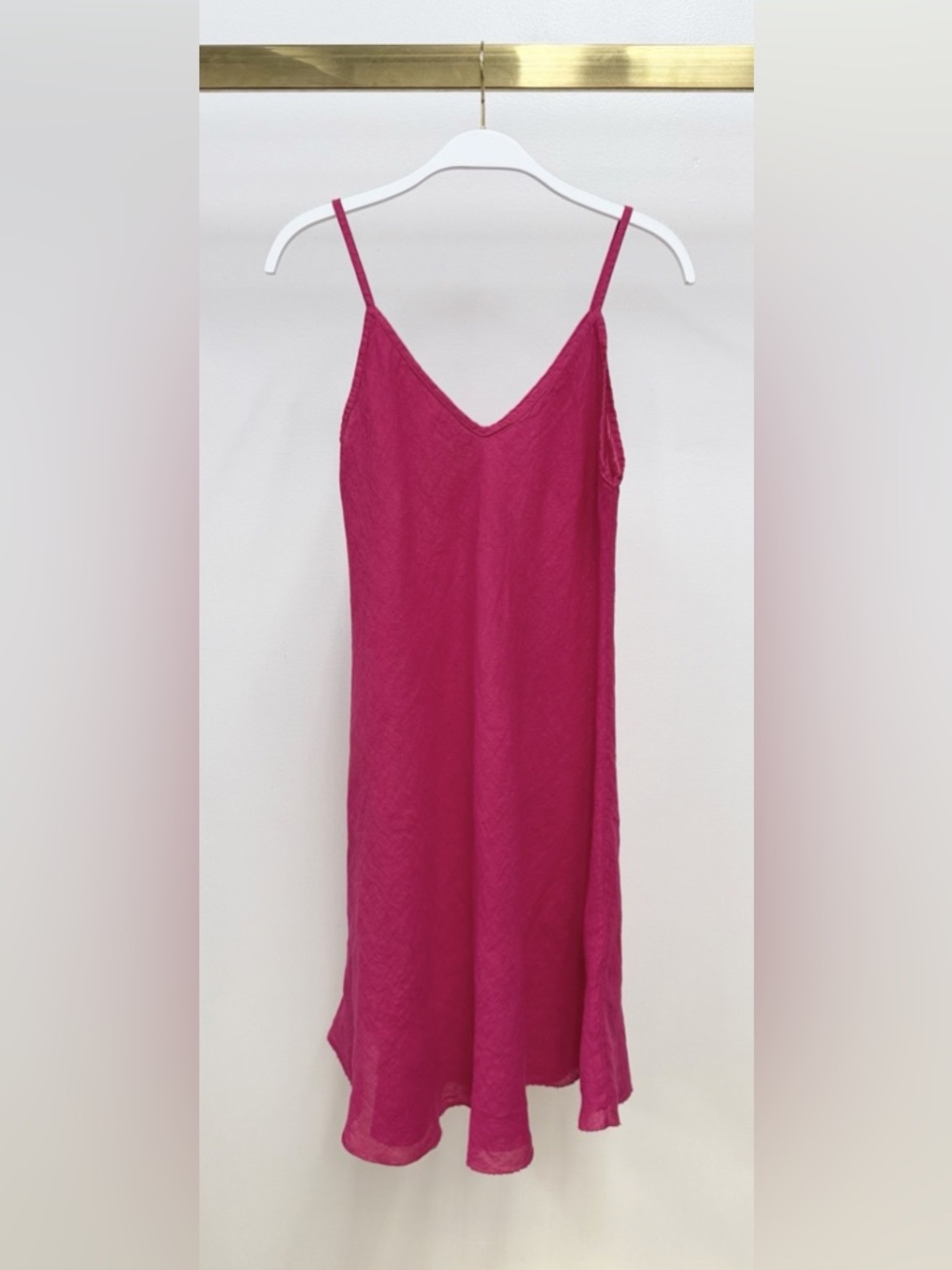 (232235/224023-RASP) LINEN MIDI SLIP DRESS